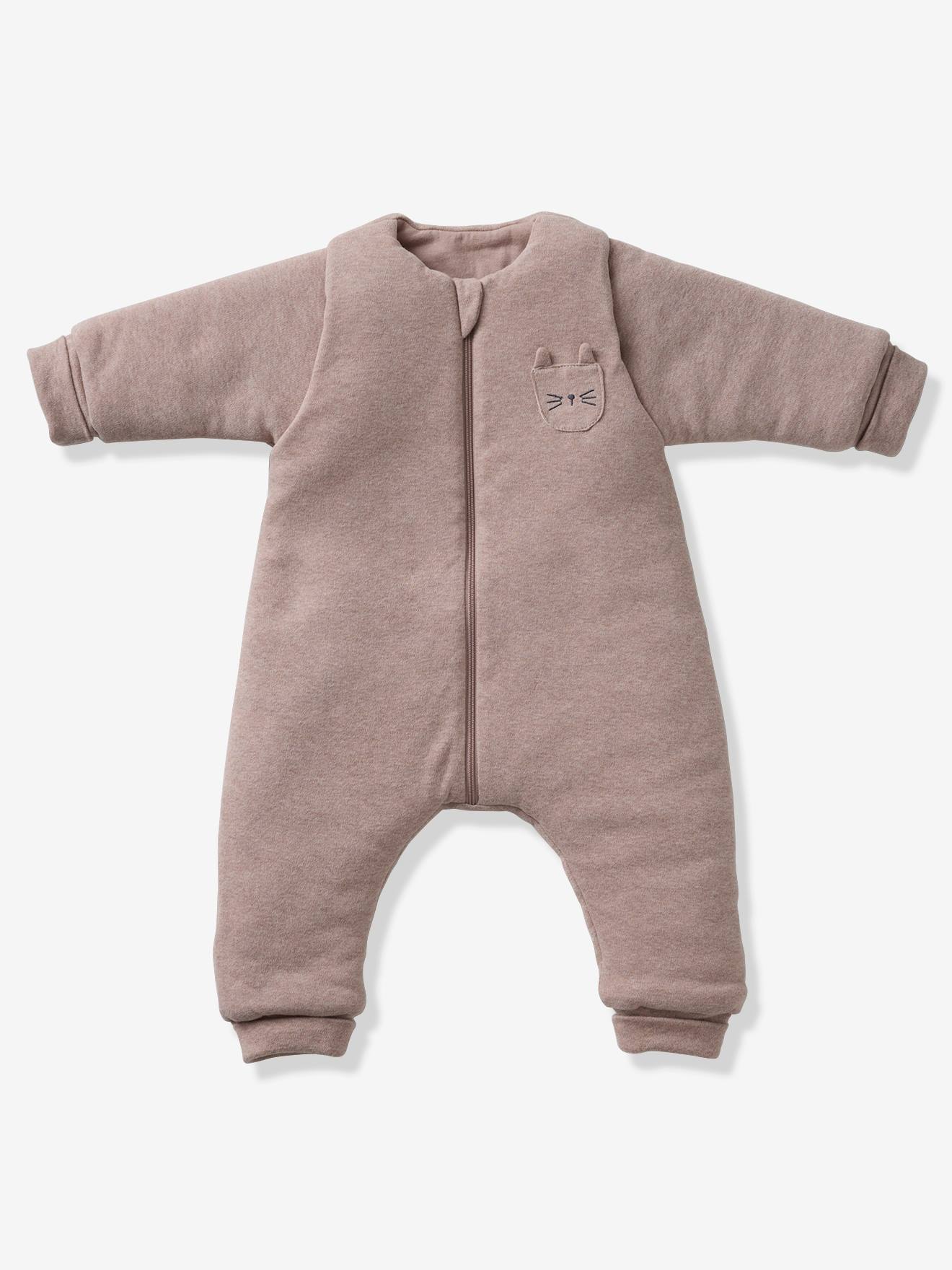 Combinaison PETIT CHAT manches longues amovibles beige chin 23 €