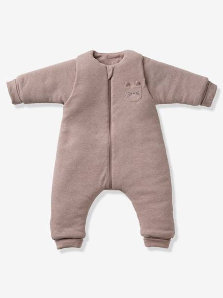 Combinaison PETIT CHAT, manches longues amovibles beige chiné 1 - vertbaudet enfant 