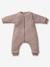 Combinaison PETIT CHAT, manches longues amovibles beige chiné 1 - vertbaudet enfant 