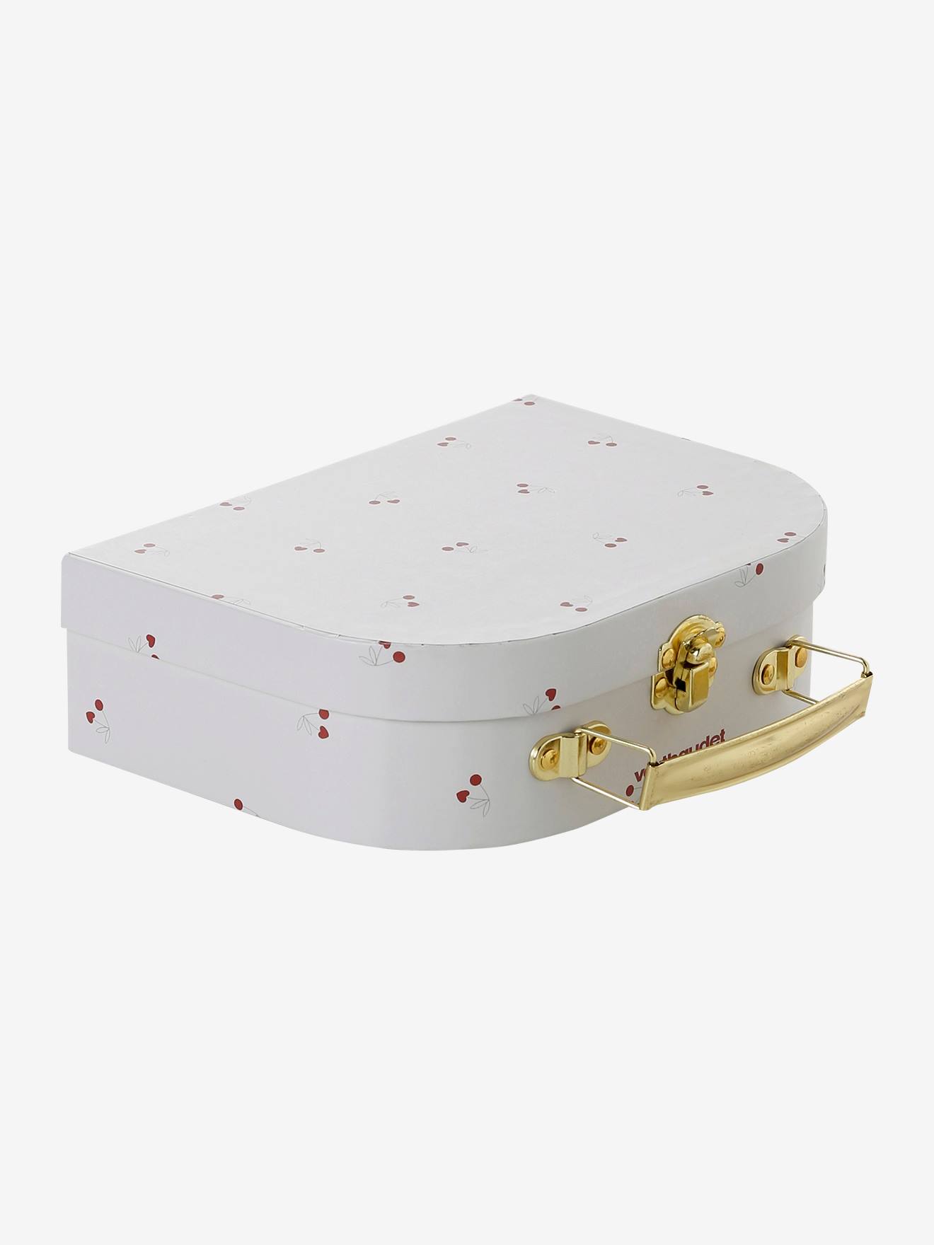 Coffret doudou personnalisable + anneaux de dentition + lange avec mallette CHERRY rouge (Vertbaudet) - Image 2