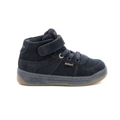 -Baskets hautes - KICKERS - Kickalien - Kaki - Cuir - Confort optimal enfant