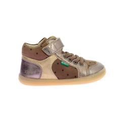 Chaussures-Chaussures fille 23-38-KICKERS Baskets hautes Kickbaryl argent