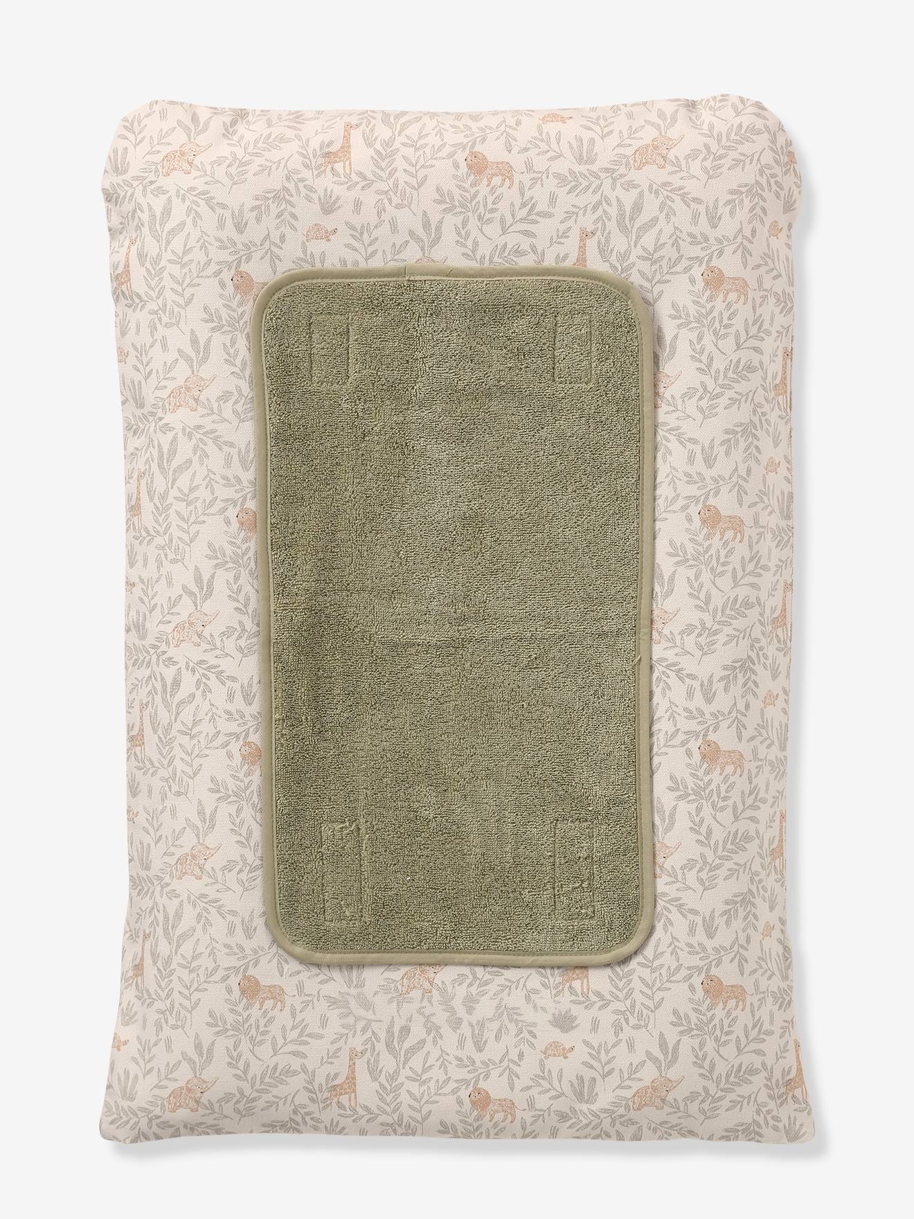 Matelas à langer + 2 tapis de change BABYLON personnalisable beige imprimé (Vertbaudet) - Image 2