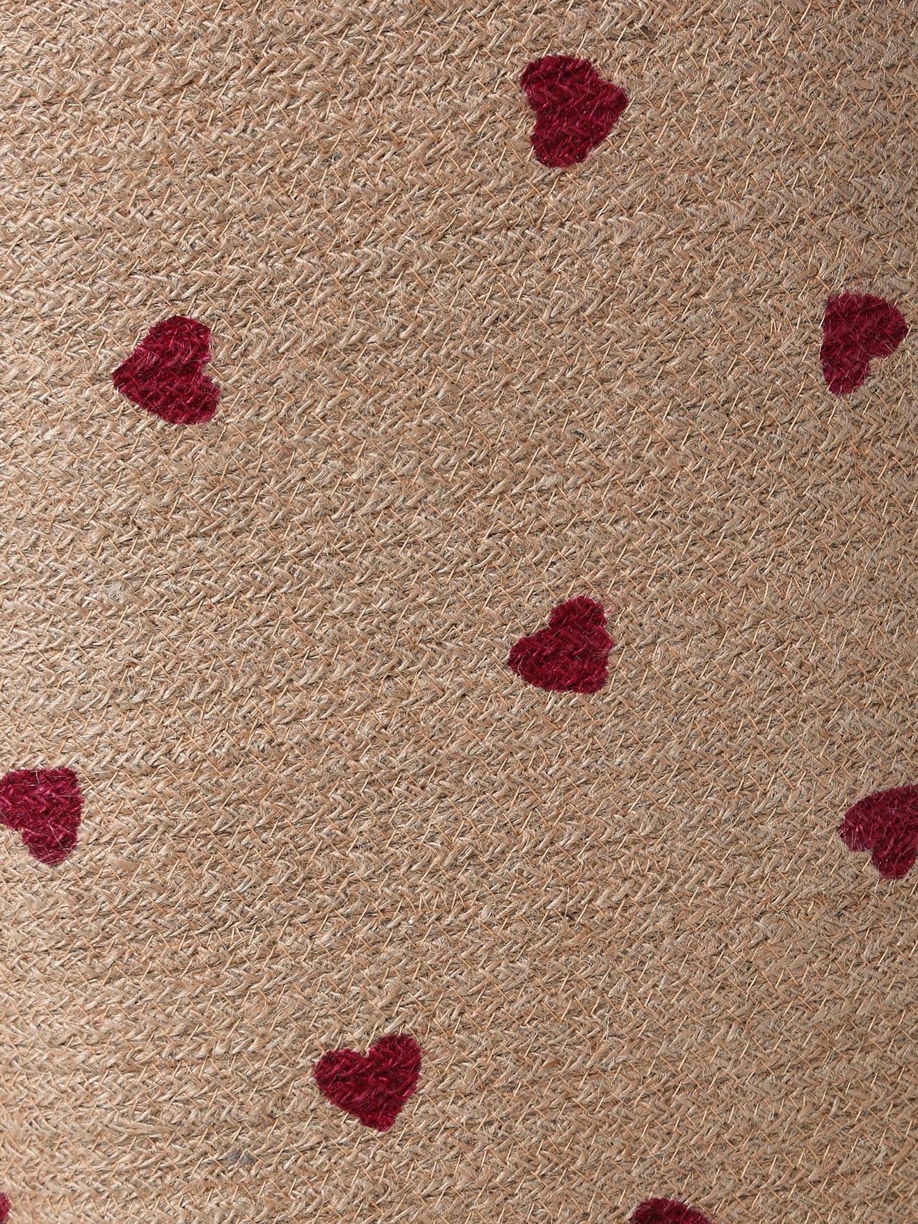 Panier de rangement XL coeur en jute CHERRY beige (Vertbaudet) - Image 2