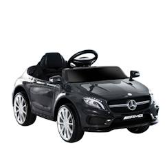 Jouet-Jeux de plein air-Voiture électrique enfants - HOMCOM - sous licence Mercedes Benz GLA AMG -  3 ans - télécommande -  MP3 USB, lumières, sons - noir