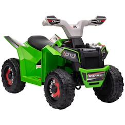 Jouet-Quad électrique HOMCOM pour enfants véhicule à batterie 6V avec marche avant et arrière 70L x 41,5l x 48,5H cm Vert