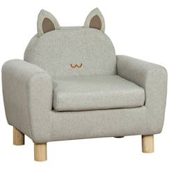 -Fauteuil enfant design scandi 60x42x50cm Gris