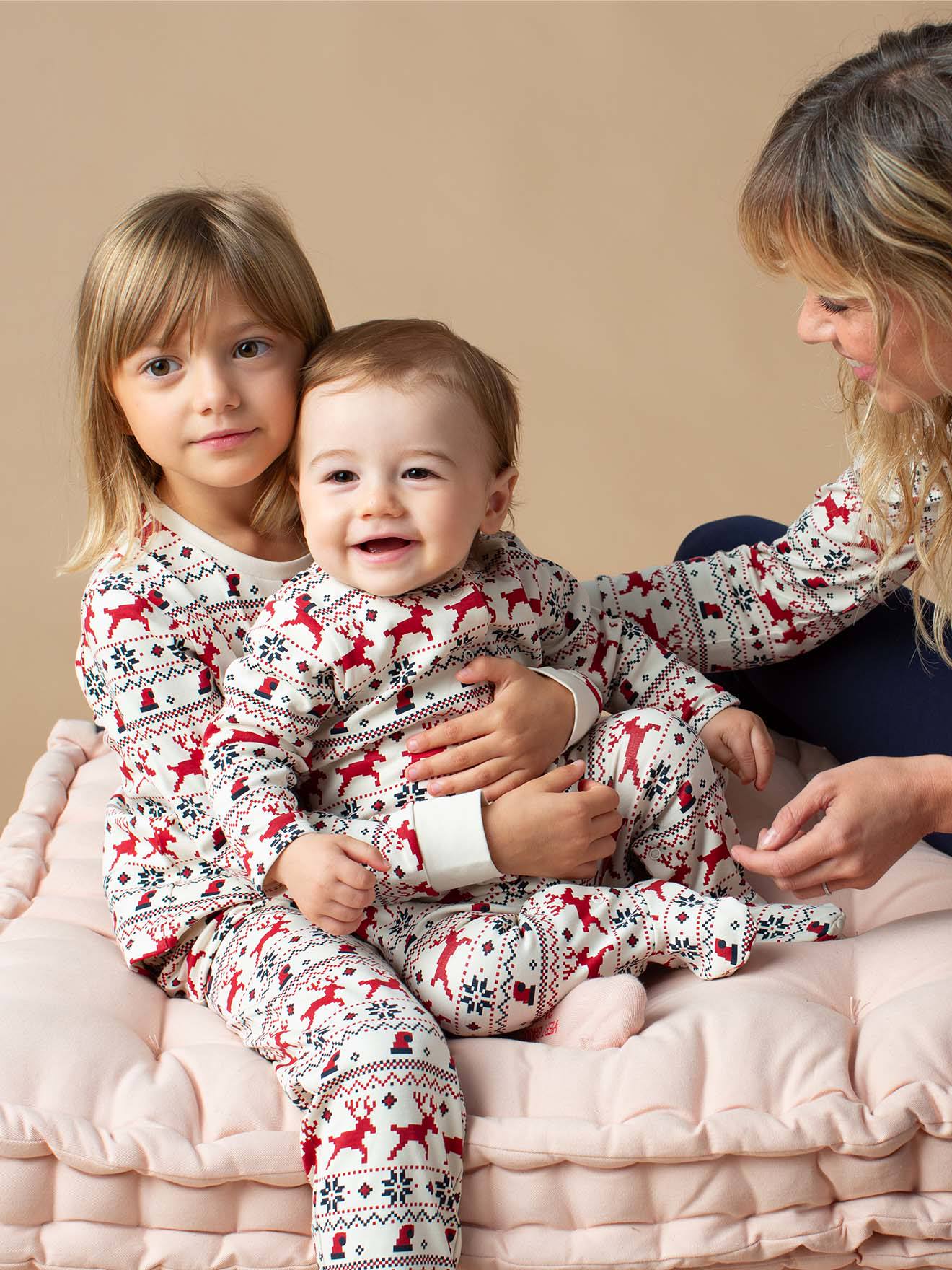 Dors-bien bébé spécial Noël capsule famille ENVIE DE FRAISE rouge
