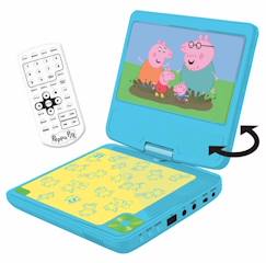 Jouet-Lecteur DVD portable avec écran rotatif 7"et port USB, écouteurs Peppa Pig