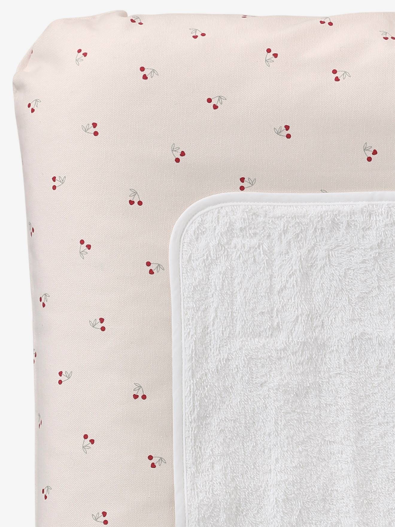 Matelas à langer personnalisable CHERRY beige imprimé (Vertbaudet) - Image 2
