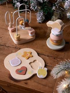 Jouet-Premier âge-Coffret 3 jeux d'éveil SAVANIA en bois FSC®