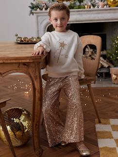 -Pantalon large à sequins Noël fille