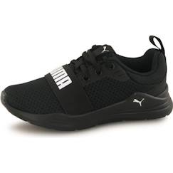 -Baskets - Garçon - PUMA - Wired Run - Noir