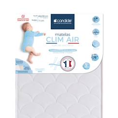 -Matelas Bébé 60x120x11cm Clim Air - Respirant - Sans Traitement - Qualité Absorbante - Garantie 5 Ans - Fabriqué En France