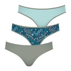 -ATHENA Lot de 3 slips Mode Girl by Bleu FILLE