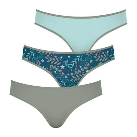 Fille-Sous-vêtement-Culotte-ATHENA Lot de 3 slips Mode Girl by Bleu FILLE