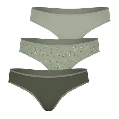 Fille-ATHENA Lot de 3 slips Girl Mode by Fille Vert FILLE