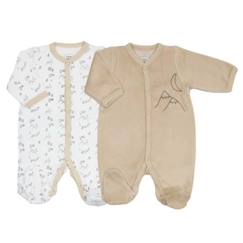 -Lot De 2 Pyjamas Trois Kilos Sept - Camel