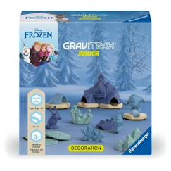 Jouet-Gravitrax Junior La Reine des Neiges Set d'extension, 33 pièces, Circuit de billes, Dès 3 ans, Ravensburger 23861