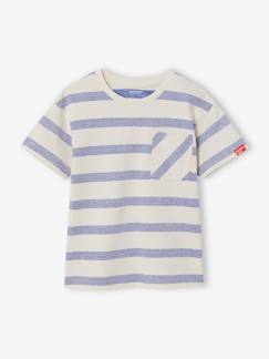 T-shirt garçon épais effet gauffré   - vertbaudet enfant