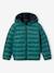 Doudoune garçon légère à capuche bleu moyen+marine+noir+noisette+noix de pécan+olive+rouge+vert émeraude 33 - vertbaudet enfant 