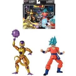 -Figurine Dragon Ball Super Dragon Stars 17 cm - Golden Freezer vs Super Saiyan Blue Goku - BANDAI