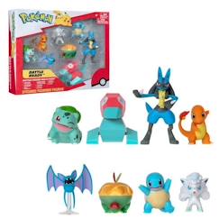 Jouet-Pack 8 Figurines Pokémon - BANDAI - JW3063 - Multicolore - Battle Pokémon