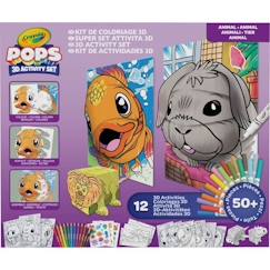 Jouet-Créatif - CRAYOLA - POPS 3D Color Pops Gift Set - Plus de 12 activités en 3D! Dès 6 ans