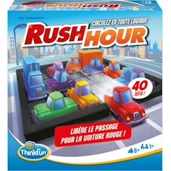 -ThinkFun Rush Hou- Jeu de logiqu-Casse-tête-Embouteillage-40 défis 4 niveau-1 Joueur ou plus-dès 8 ans-Ravensburger-Mixte-6600