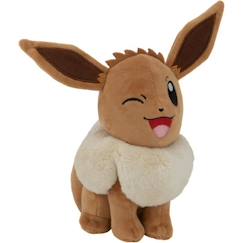 -Peluche - BANDAI - Pokémon Evoli - 20 cm, pure douceur et tendresse