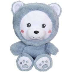 Jouet-Peluche Ours Hoody Pets - GIPSY TOYS - Bleu, 24 cm