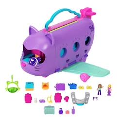 Jouet-Polly Pocket-Avion Chaton Transformable-Coffret avec 2 mini-figurines HWP19