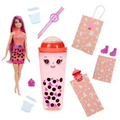 Jouet-Poupons et poupées-Barbie-Pop Reveal-Poupée parfumée série Bubble Tea avec accessoires HTJ22