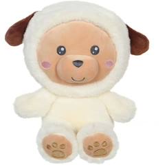 Jouet-Peluche Chien Hoody Pets - GIPSY TOYS - Crème, 24 cm