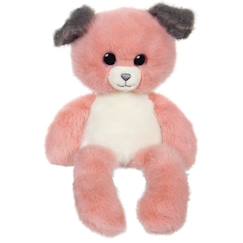 Jouet-Peluche Chien Leggies - GIPSY TOYS - Rose et Gris, 48 cm