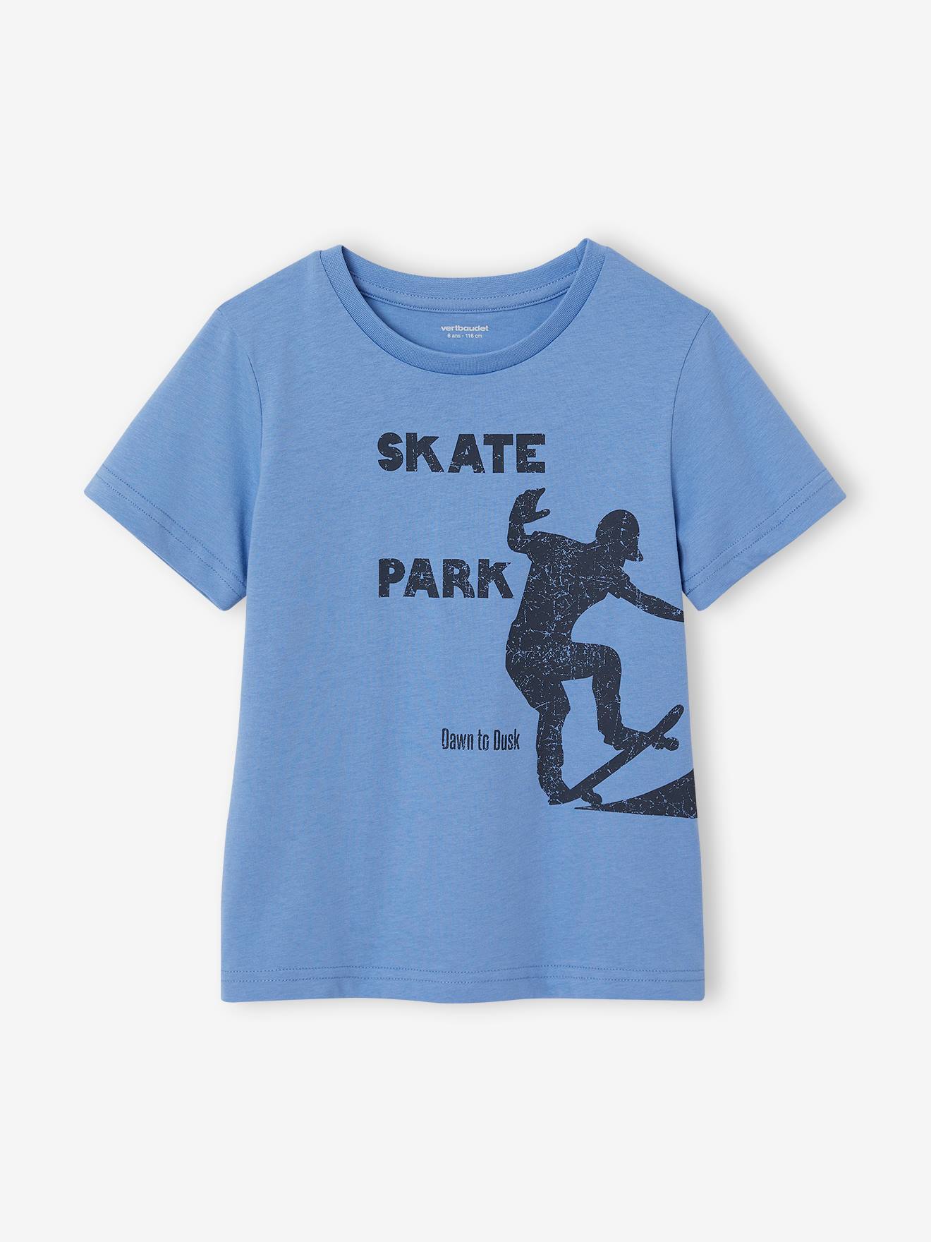 T-shirt Basics garçon imprimé devant bleu
