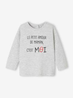 -T-shirt à message bébé manches longues