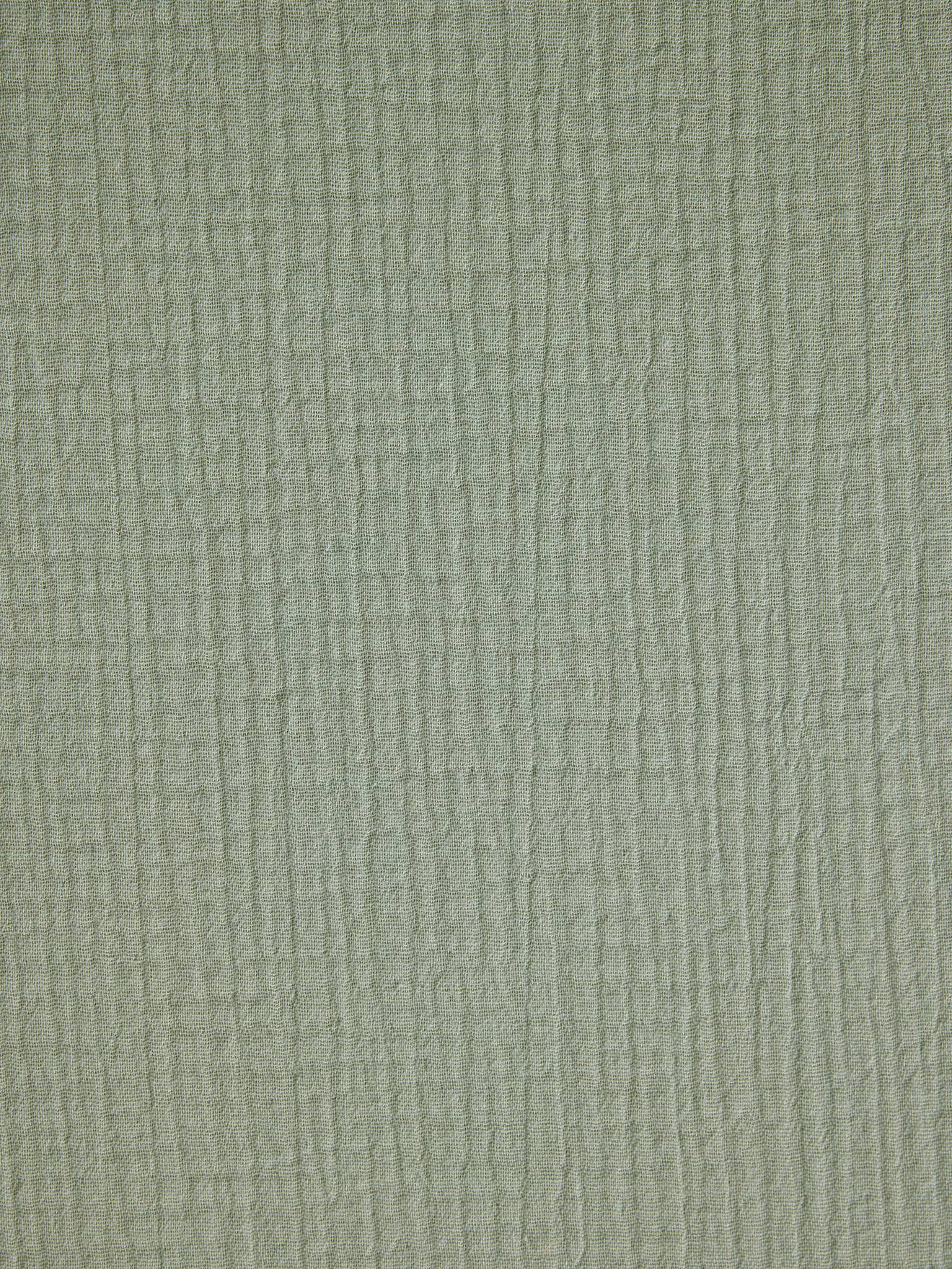 Drap housse bébé uni en gaze de coton Bio* vert sauge (Vertbaudet) - Image 2