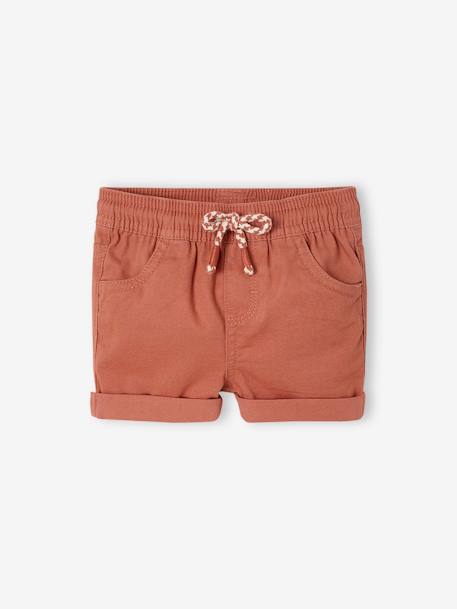 Short bébé garçon en toile taille élastiquée  - vertbaudet enfant