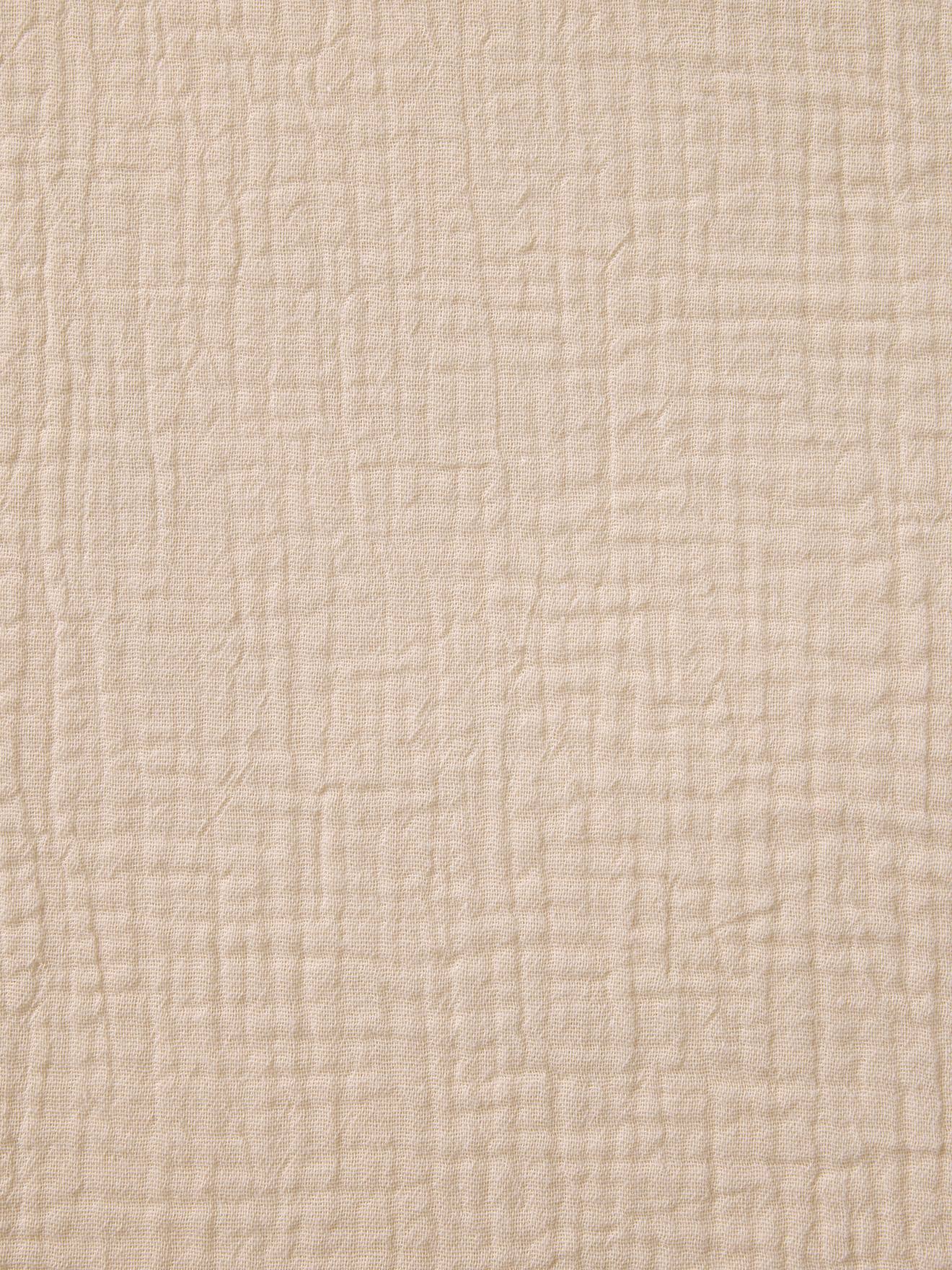 Drap housse bébé uni en gaze de coton Bio* vanille (Vertbaudet) - Image 2