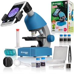 -Microscope 40x-640x - BRESSER JUNIOR - Éclairage LED - kit d'expérimentation - bleu