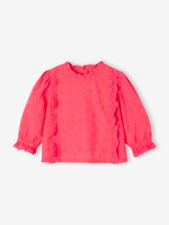 Bébé-Chemise, blouse-Blouse bébé broderie anglaise à volants