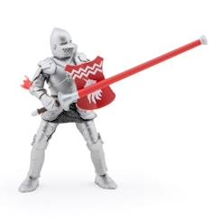 -Papo - Figurine Chevalier licorne lance rouge