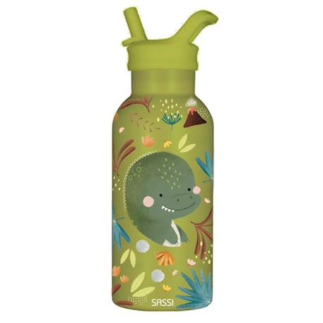 Garçon-Sassi Junior - Bouteille isotherme Cracky le dinosaure 350 ml