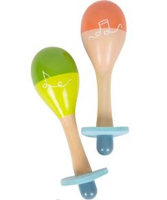 Jouet-Jeux éducatifs-Small foot company - Maracas Groovy Beats - LEGLER