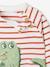 Sweat bébé en molleton rayé bleu+rayé vert+tomette+vert sapin 12 - vertbaudet enfant 