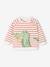 Sweat bébé en molleton rayé bleu+rayé vert+tomette+vert sapin 10 - vertbaudet enfant 