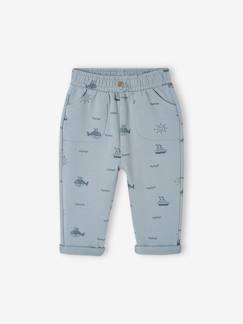 -Pantalon imprimé en molleton bébé