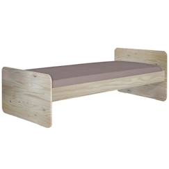 -Pack lit avec matelas 90x190 cm Lupin bois