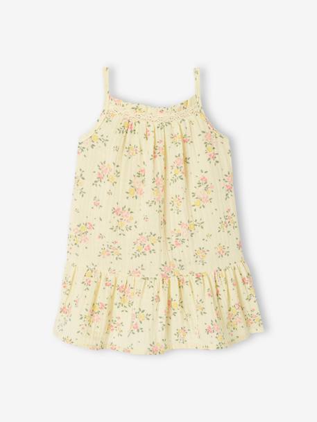 Bébé-Ensemble fleuri robe et culotte naissance